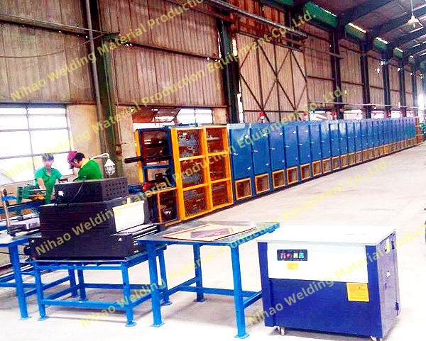 100A welding electrode production line